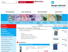 Tablet Screenshot of officeshop.brangs-heinrich.de